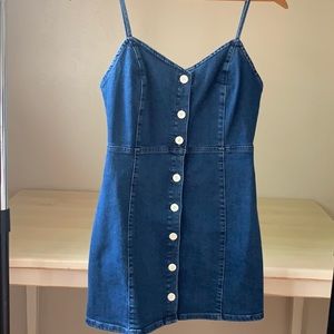 Zara Denim Button Down Dress